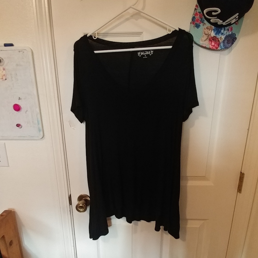 Long Flowy/flimsy thin black shirt